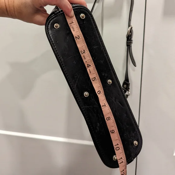 Vintage DOONEY and BOURKE green reptile print leather bag